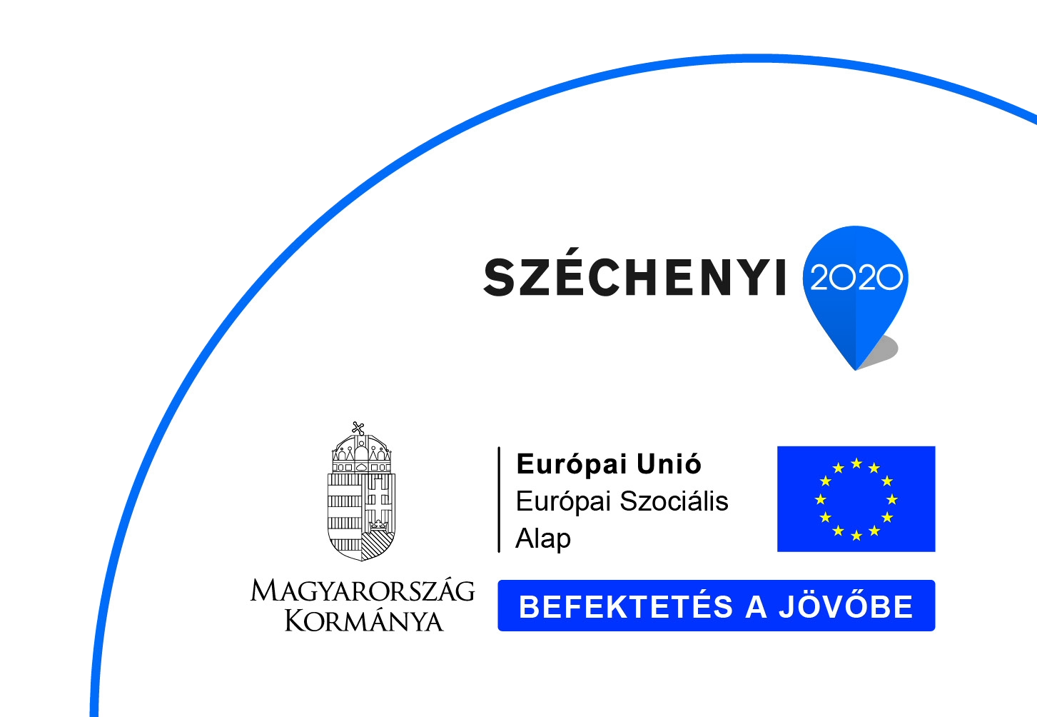 Széchenyi 2020 logó az alsó pozícióban